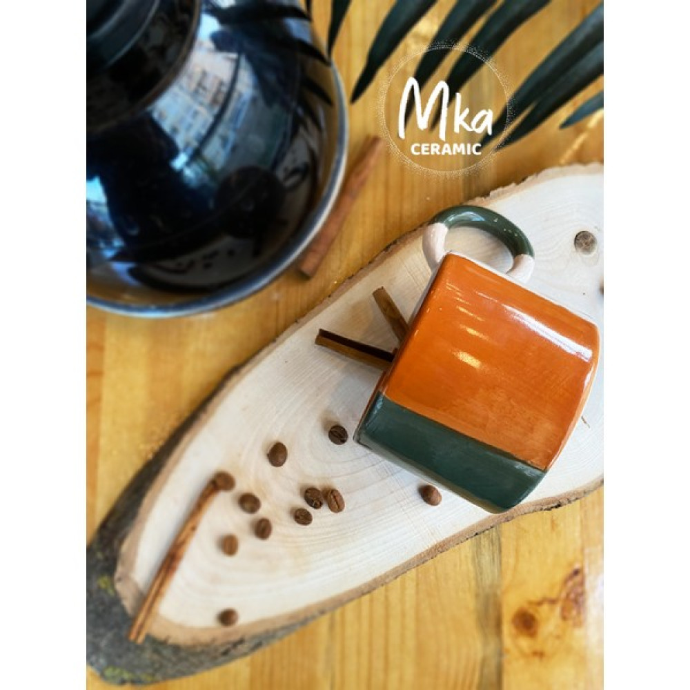 Mka Market Light Coffee El Yapımı Seramik Kupa - 1 Adet - Ahşap Rengi - 200 ml Fincan / Bardak / Kahve Takımı Fiyatı