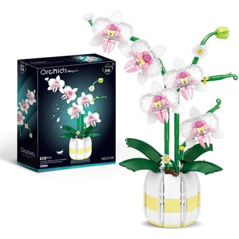 Mlhbcy Korunmuş Çiçek Montajlı Dekorasyon Phalaenopsis Çiçek Masaüstü Dekorasyonu (Yurt Dışından) Legolar ( Yapım Oyuncakları ) Fiyatı