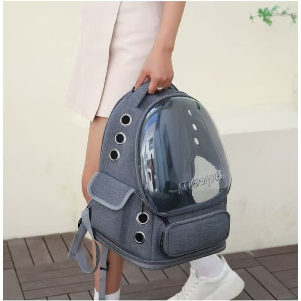 MM Taşınabilir Büyük Kapasiteli 10KG Köpek Taşınabilir Omuz Kapsülü Evcil Hayvan Okul Çantası (Yurt Dışından) - Gri - 34 x 27 x 42 cm Okul Çantası Fiyatı