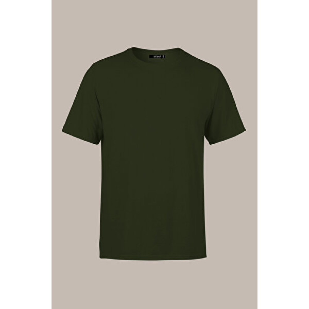 mmetalic Erkek Haki T- Shirt Regular Fit Rahat Kesim Bisiklet Yaka Basic Tişört Erkek T-shirt Fiyatı