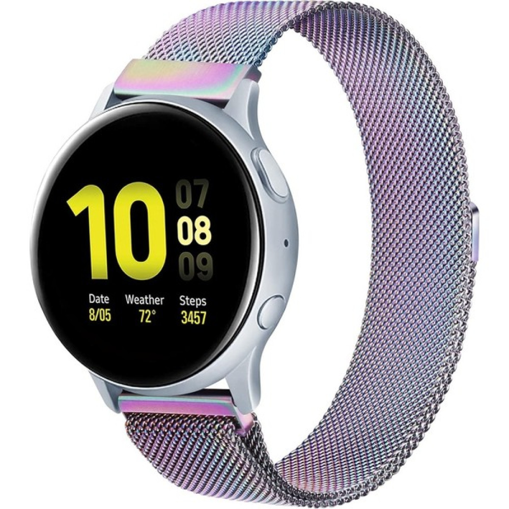 MMP Shop Huawei Watch Gt Gt2 Gt3 Gt4 Gt5 42MM Uyumlu 20MM Metal Örğü Hasır Manyetik Kordon - HW Watch GT 2-3-4-5 42mm - Gökkuşağı Giyilebilir Teknoloji Aksesuarları Fiyatı
