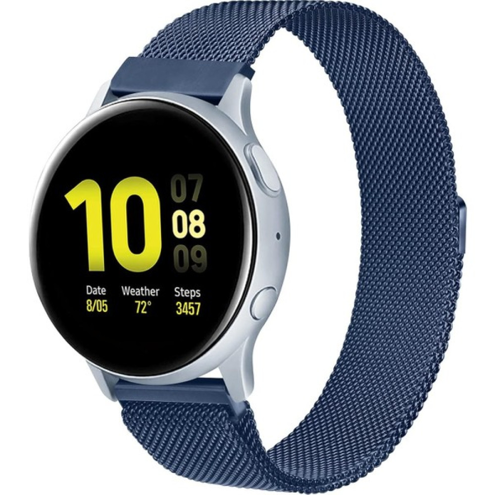 MMP Shop Huawei Watch Gt Gt2 Gt3 Gt4 Gt5 42MM Uyumlu 20MM Metal Örğü Hasır Manyetik Kordon - HW Watch GT 2-3-4-5 42mm - Lacivert Giyilebilir Teknoloji Aksesuarları Fiyatı