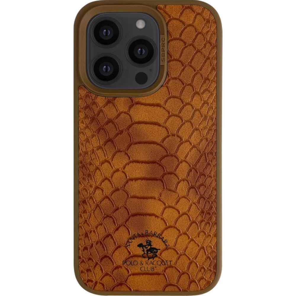 MN6 Iphone 14 Pro Deri Kılıf-Santa Barbara Polo Knight Deri Kılıf-Iphone 14 Pro Koruma Kılfı - Kahverengi Cep Telefonu Kılıfı Fiyatı
