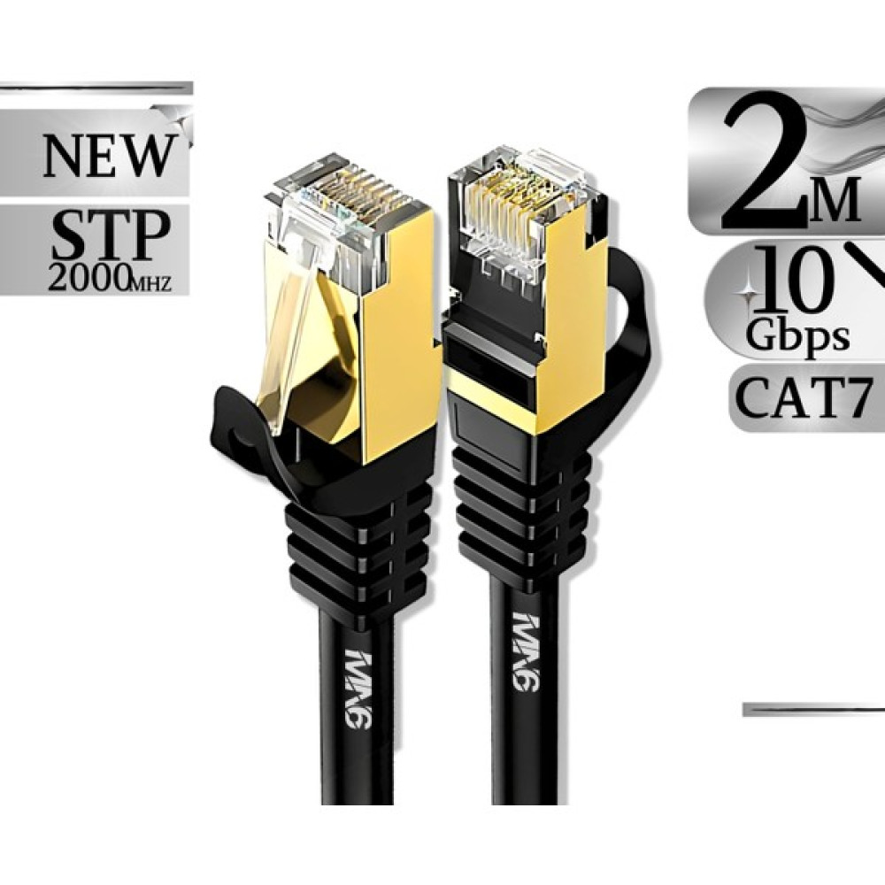 MN6 M109F Cat7 Kablo/2 METRE/10GBPS-2000MHZ-24 Awg-S/stp-Cat7 Ethernet Kablosu - 2 m Ağ / Network Kablosu Fiyatı