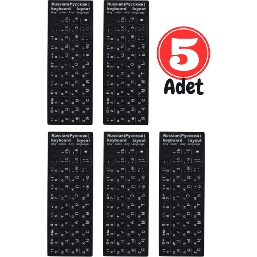 MN6 MR01 Rusça Klavye Sticker/Kaliteli Pvc-3 Adet/Rusça Ingilizce Klavye Etiketi-Rusça Pc Keyboard Sticker - 5Adet Çevre Birimleri Fiyatı