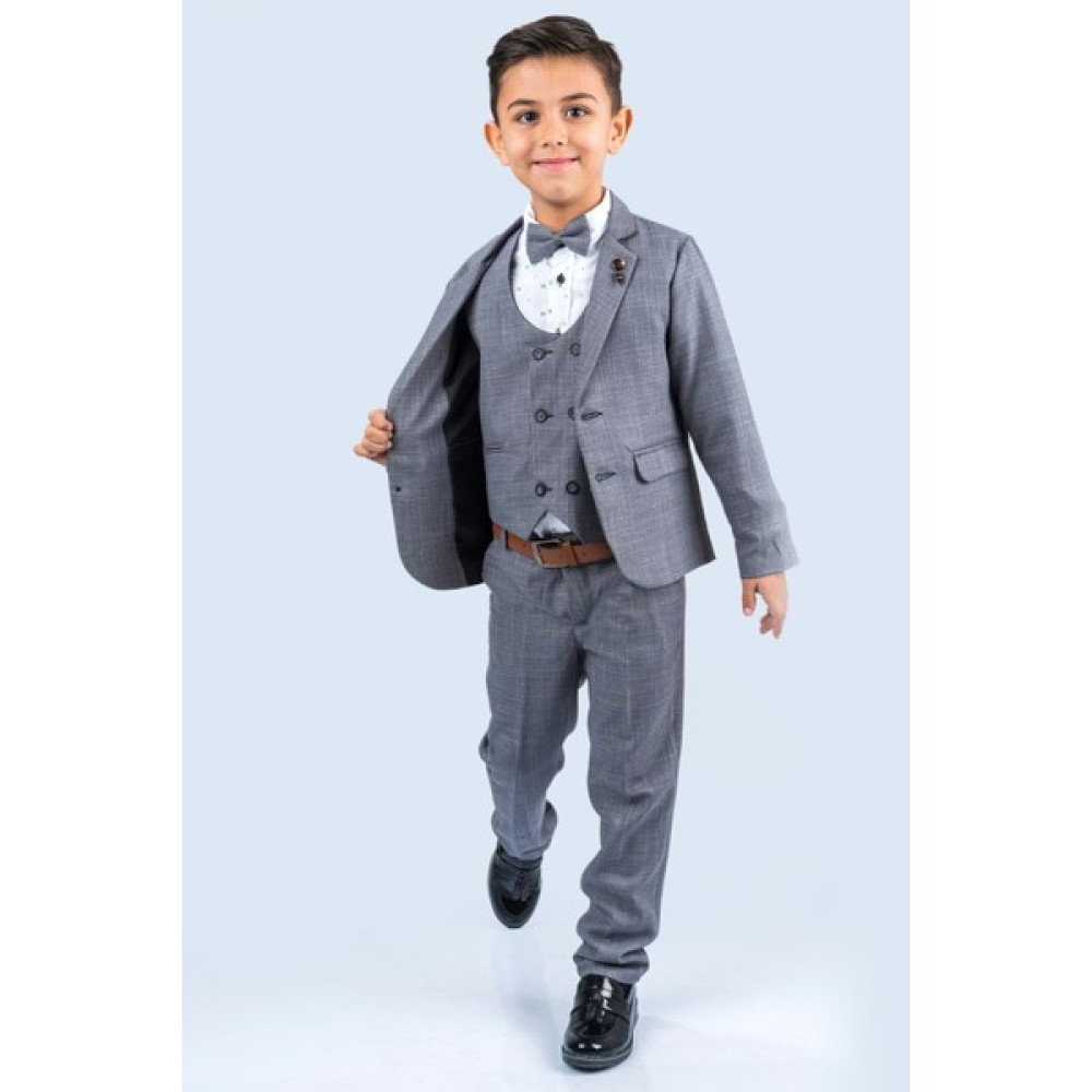 Mnk Baby & Kids Erkek Çocuk Damatlık Ceketli Yelekli Takım Elbise MNK0478 Erkek Çocuk Giyim Takımı Fiyatı