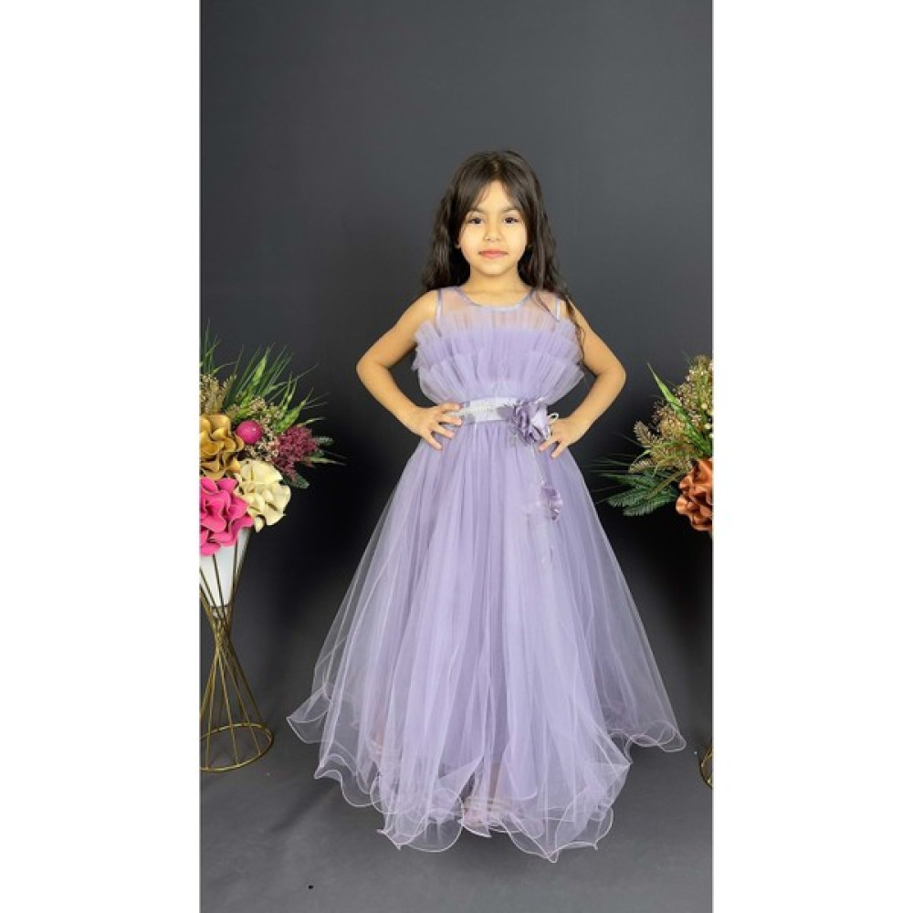Mnk Baby & Kids Kız Çocuk Robası Katlı Özel Gün Abiye Elbise MNK0475 Elbise Fiyatı