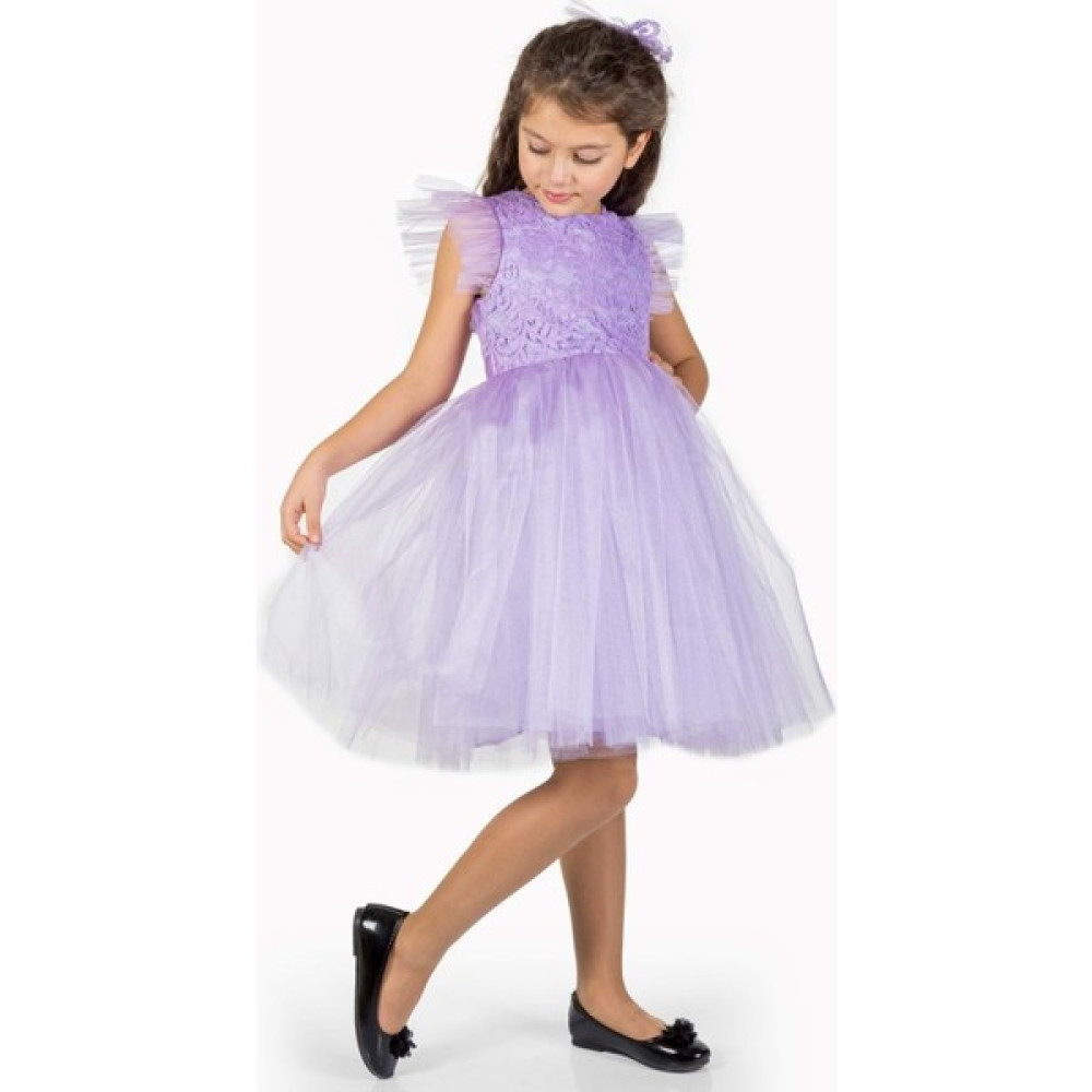Mnk Baby & Kids Roza Dantel Tütü Kız Çocuk Abiye Elbise MNK0546 - Lacivert - 7 Yaş Kız Çocuk Elbise Fiyatı