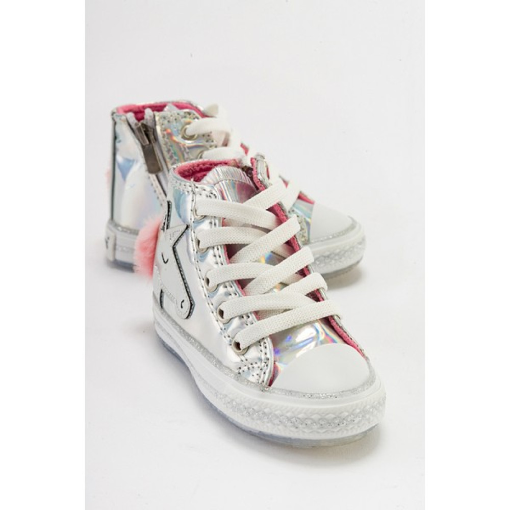 Mnpc Kız Çocuk Hologram Atlı Sneakers Anatomik Ayakkabı Kız Çocuk Günlük Ayakkabısı Fiyatı