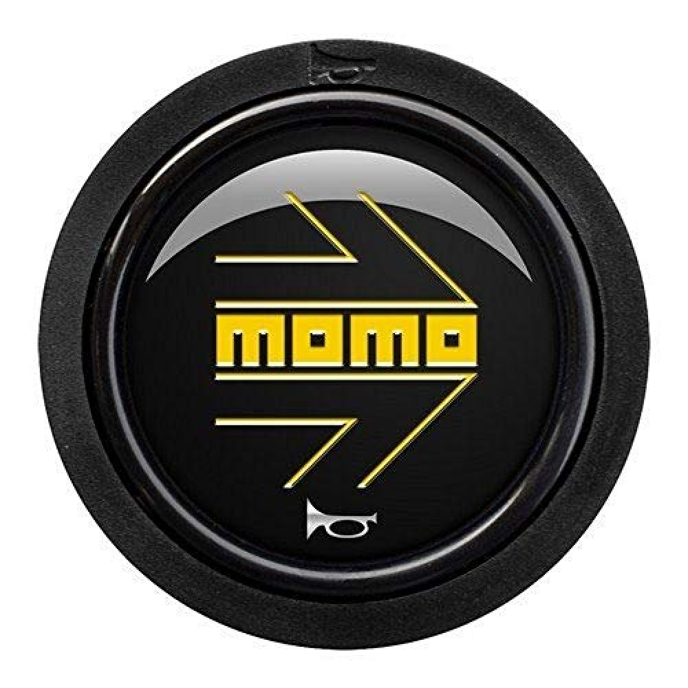 M&O Momo sphoarwblkyer Push Button Arrow Logo Polish BLK-YEL. 2 °C R