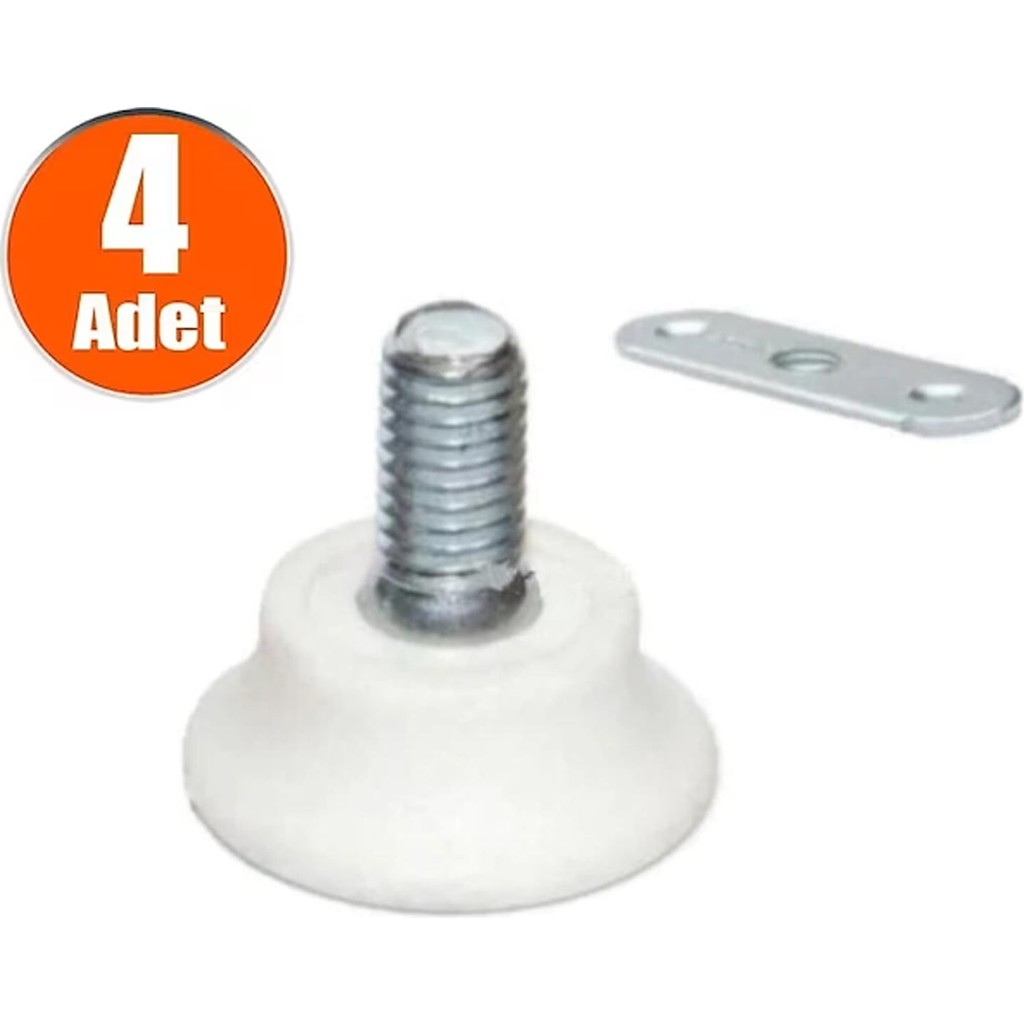 Mobaks Küçük Bingo Ayak Beyaz 4 Adet Sac ve Vida Dahil Nalburiye & Hırdavat Fiyatı