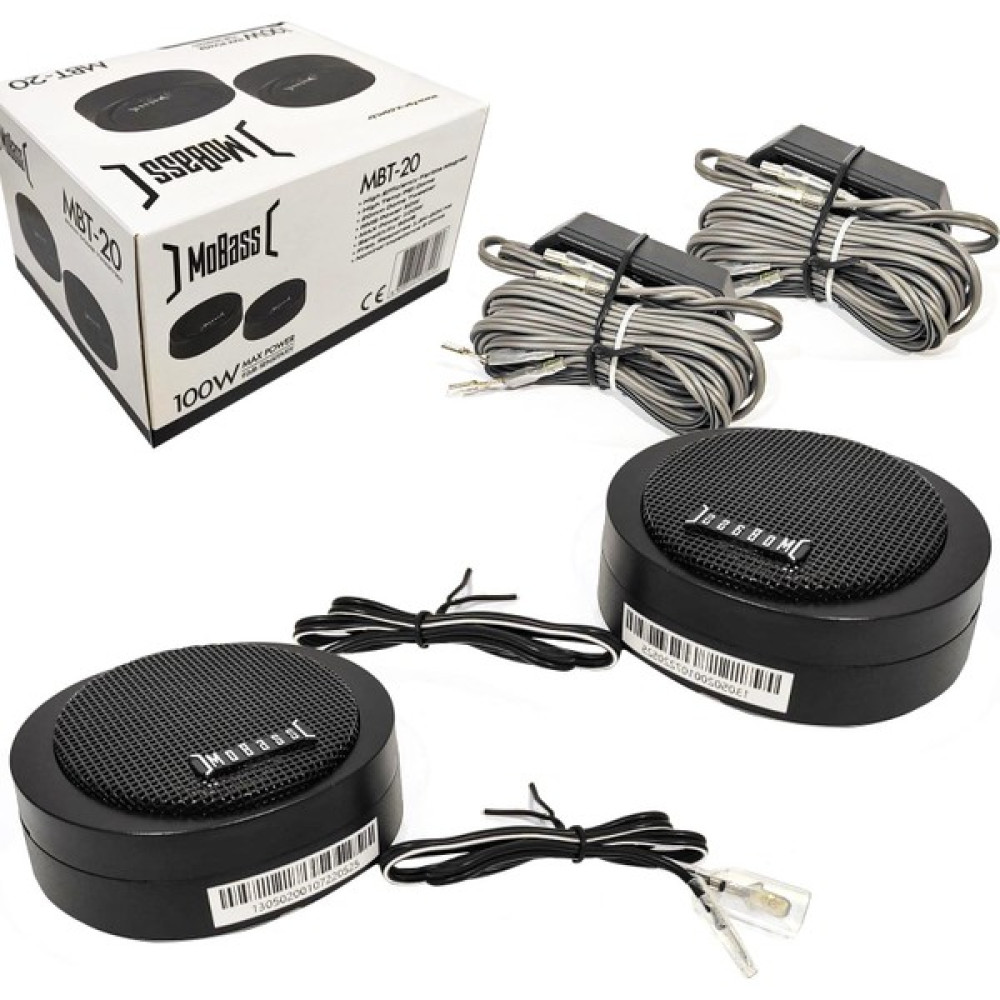 Mobass Tweeter Dome 20MM 100W 2 Adet Mobass Mbt-20 Oto Hoparlörleri & SubWoofer Fiyatı