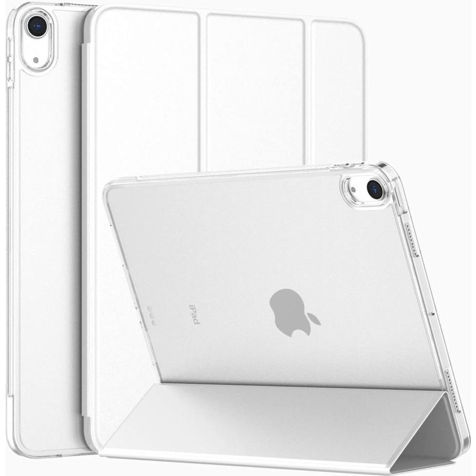 MobaxAksesuar Apple iPad 11.Nesil A16 11inç/10.Nesil 10.9inç Kılıf PU Deri Smart Standlı Case - Beyaz - iP 11/10.Nesil A16 Tablet Kılıfı Fiyatı