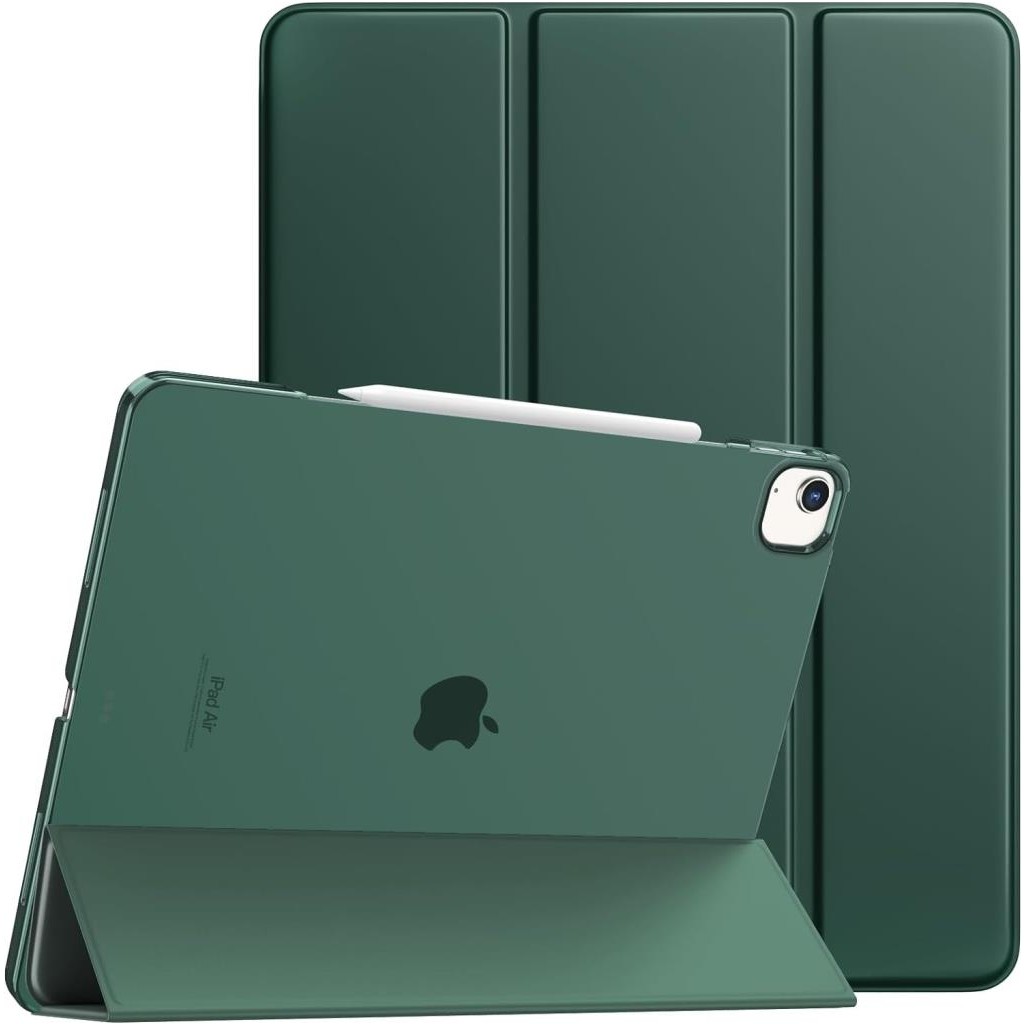 MobaxAksesuar Apple iPad Air 13inç M2/M3 Kılıf PU Deri Smart Standlı Case A2898 A2899 A2900 - Koyu Yeşil - iP Air 13inç Tablet Kılıfı Fiyatı