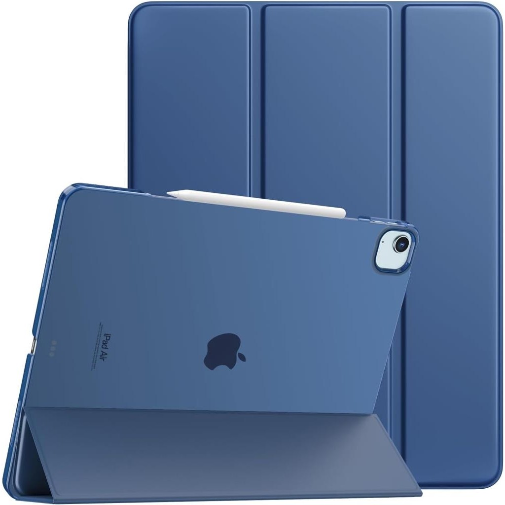 MobaxAksesuar Apple iPad Air 13inç M2/M3 Kılıf PU Deri Smart Standlı Case A2898 A2899 A2900 - Lacivert - iP Air 13inç Tablet Kılıfı Fiyatı