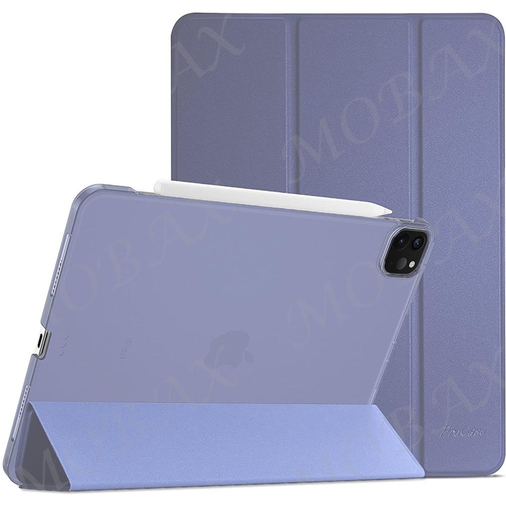 MobaxAksesuar Apple iPad Air 13inç M2/M3 Kılıf PU Deri Smart Standlı Case A2898 A2899 A2900 - Lavendery Gray - iP Air 13inç Tablet Kılıfı Fiyatı