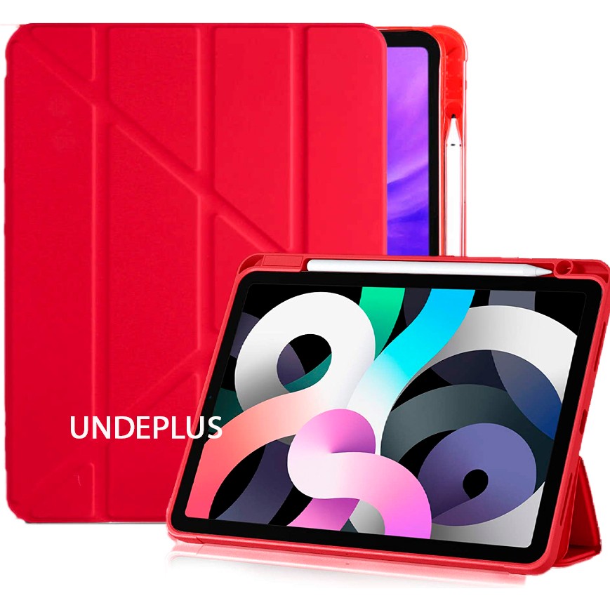MobaxAksesuar Apple iPad Mini 7 (A17 Pro) Mini 6 Kılıf Kalem Bölmeli Trifolding Case 2021-2024 - iP Mini 6/7 - Kırmızı Tablet Kılıfı Fiyatı
