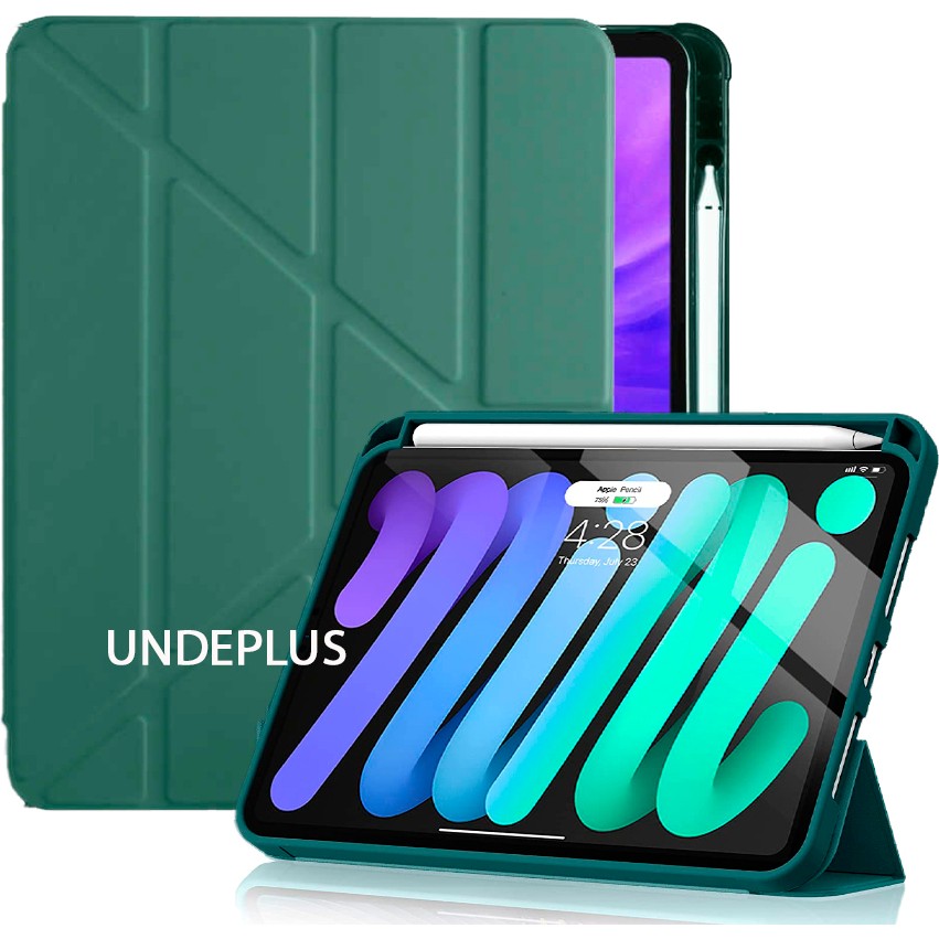 MobaxAksesuar Apple iPad Mini 7 (A17 Pro) Mini 6 Kılıf Kalem Bölmeli Trifolding Case 2021-2024 - iP Mini 6/7 - Koyu Yeşil Tablet Kılıfı Fiyatı