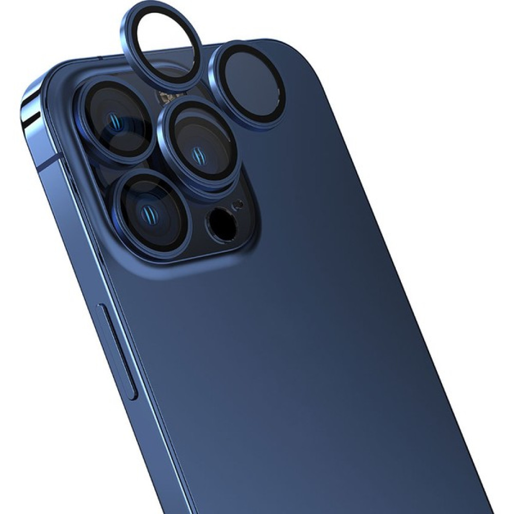 MobaxAksesuar Apple iPhone 15 Pro Işık Kırılmasını Önleyen Kamera Lens Koruyucu Cl-13 - Midnight Blue - iP 15 Pro Cep Telefonu Ekran Koruyucusu Fiyatı