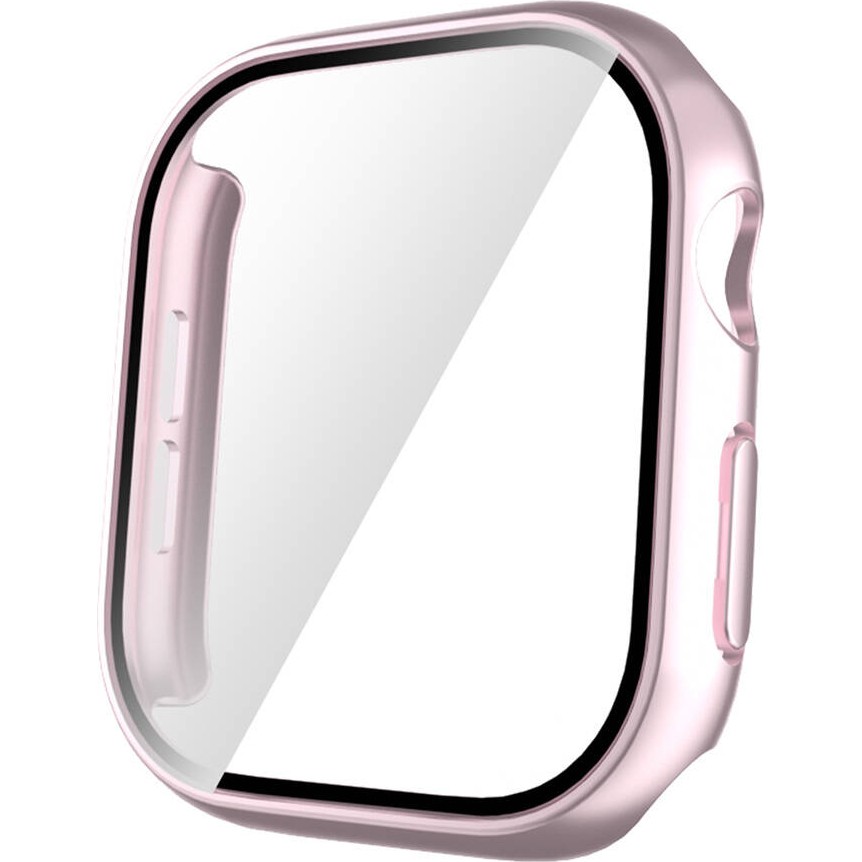 MobaxAksesuar Apple Watch 10/11 Serisi 42mm Sert PC Kasa ve Ekran Koruyucu 35 - Koyu Pembe - App 10/11 42mm Cep Telefonu Ekran Koruyucusu Fiyatı