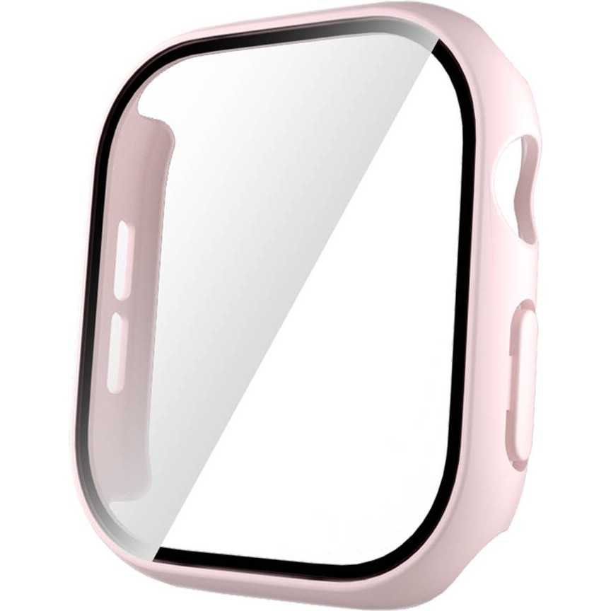 MobaxAksesuar Apple Watch 10/11 Serisi 42mm Sert PC Kasa ve Ekran Koruyucu 35 - Pembe - App 10/11 42mm Cep Telefonu Ekran Koruyucusu Fiyatı