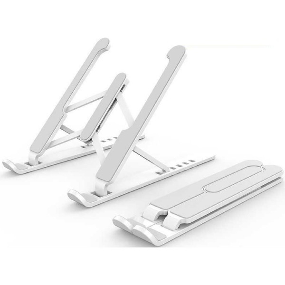MobaxAksesuar Laptop Standı Matebook Macbook Notebook Tablet Laptop Kademeli Yükseltici P1 - Beyaz Dizüstü Bilgisayar Aksesuarları Fiyatı