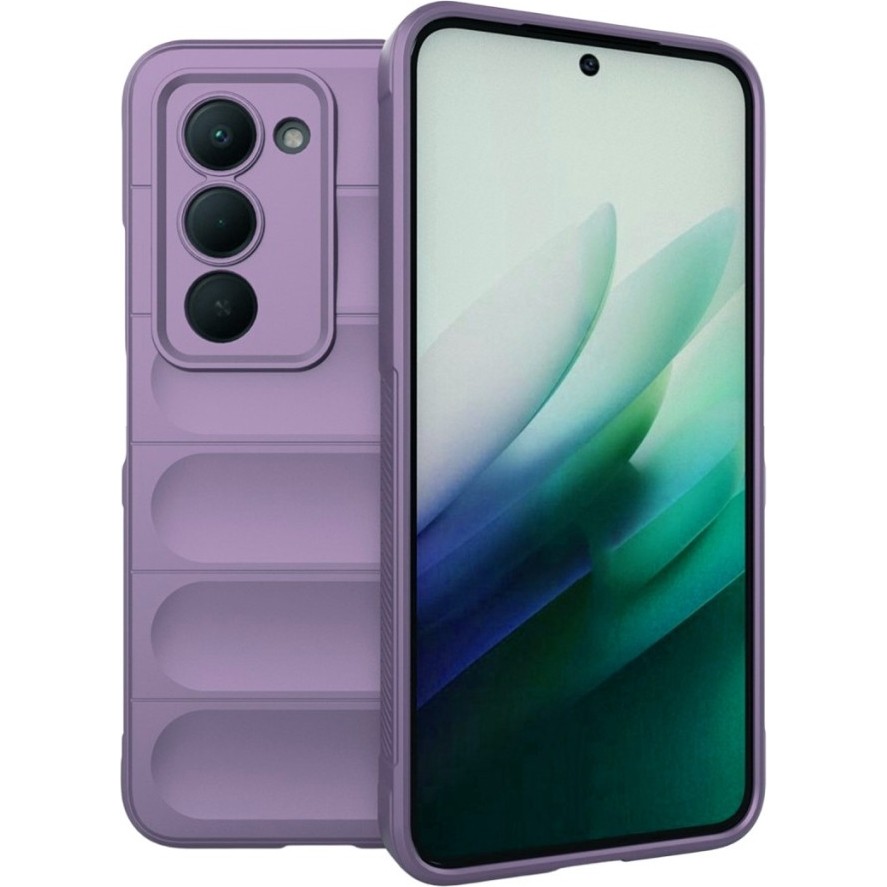 MobaxAksesuar Xiaomi Redmi 15 4G / 5G Kılıf Elde Tutma Kolaylıkla Kaydırmaz Kenar Line Dizayn Optietnik Kapak - Lila Cep Telefonu Kılıfı Fiyatı