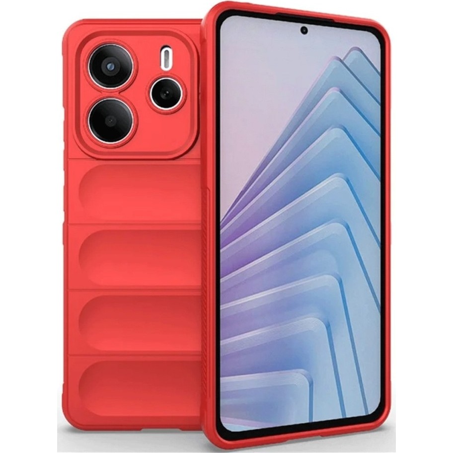 MobaxAksesuar Xiaomi Redmi Note 14 4g Kılıf Elde Tutma Kolaylıkla Kaydırmaz Kenar Line Dizayn Optietnik Kapak - Kırmızı - Redmi Note14 4G Cep Telefonu Kılıfı Fiyatı