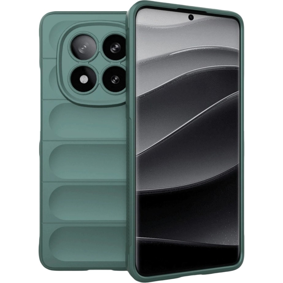 MobaxAksesuar Xiaomi Redmi Note 15 4g / Poco M8 Kılıf Elde Tutma Kolaylıkla Kaydırmaz Kenar Line Dizayn Optietnik Kapak - Koyu Yeşil - Redmi Note15 4G Cep Telefonu Kılıfı Fiyatı