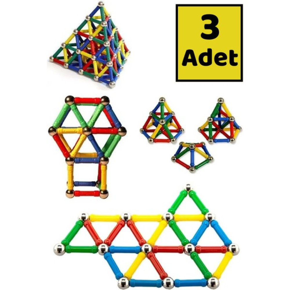 Mobee 3 Adet Manyetik LEGO Mıknatıslı Denge Oyun Çubukları Eğitici Oyuncak 2 Adet 37 Parça LEGO Seti Eğitici Oyuncak Fiyatı