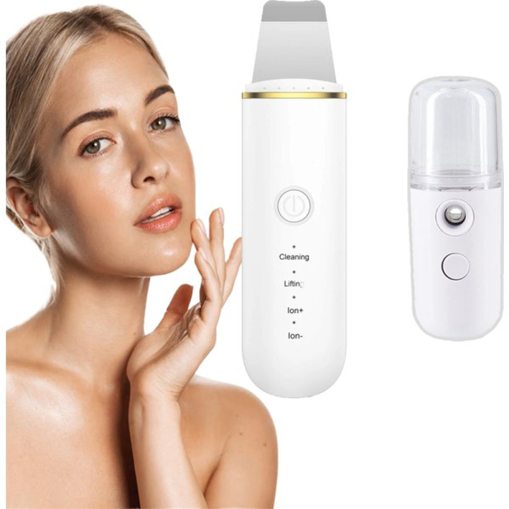 Mobee Ultrasonik Spatula Yüz Akne Siyah Nokta Temizleme Aleti ve Soğuk Buhar Makinesi 2 Li Set Cilt & Yüz Temizleme Cihazları Fiyatı