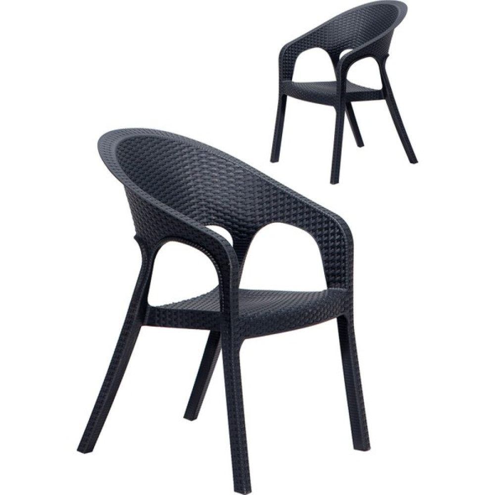Mobetto 2 Adet Garden Antrasit Sandalye / Balkon-Bahçe-Teras - Renkli Oto Boyaları Fiyatı