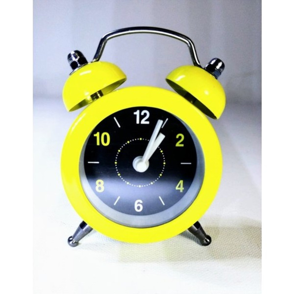 Mobgift Analog Metal Mini Çalar Saat (Sarı) - Sarı Masa Saati Fiyatı