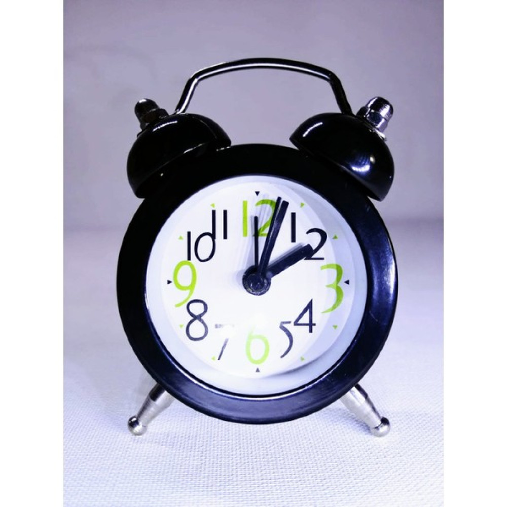 Mobgift Analog Metal Mini Çalar Saat (Siyah) - Siyah Masa Saati Fiyatı