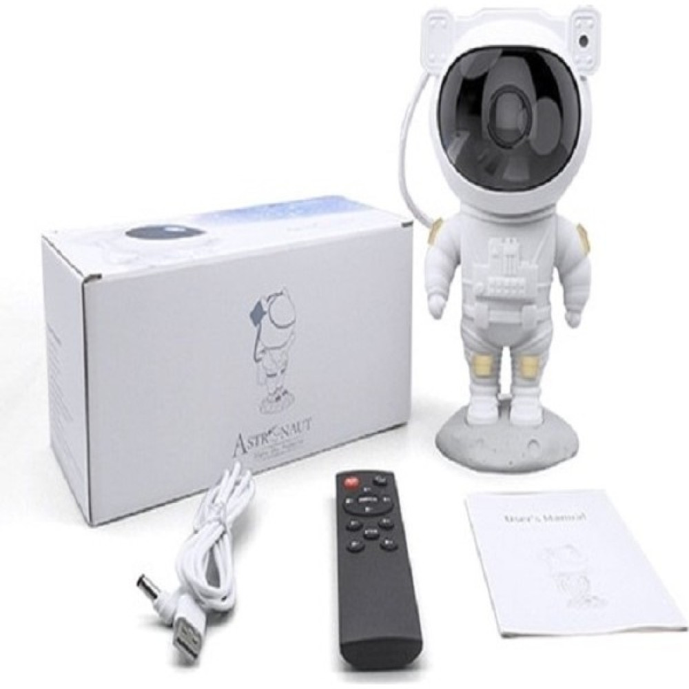 Mobgift Astronot Tasarımlı Kumandalı Projector Projeksiyon Gece Lambası - Beyaz Gece Lambası Fiyatı