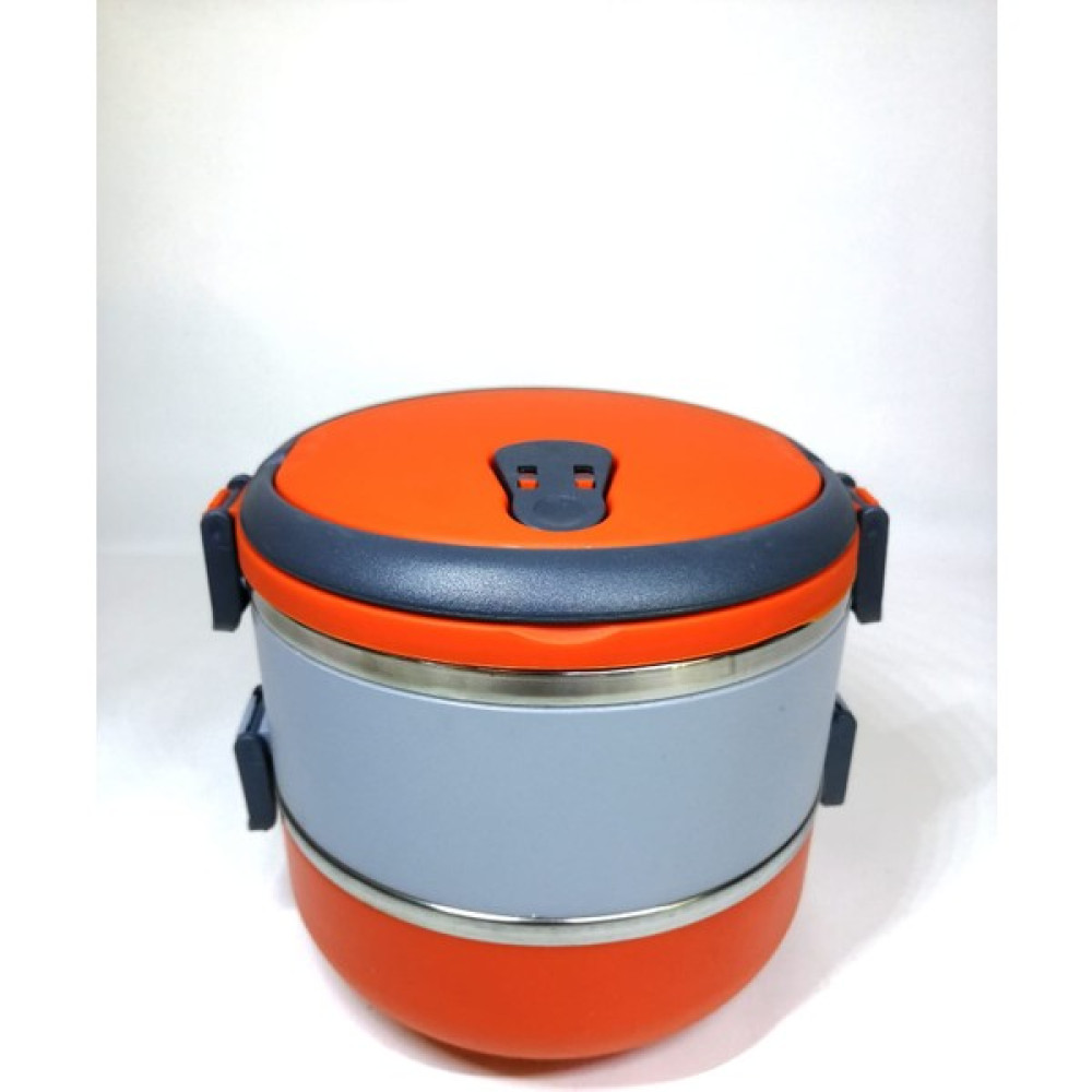Mobgift Freshbox 2 Katlı 2 Renkli Sefer Tası Yemek Termosu (Turuncu Gri) - Turuncu Saklama Kapları Fiyatı