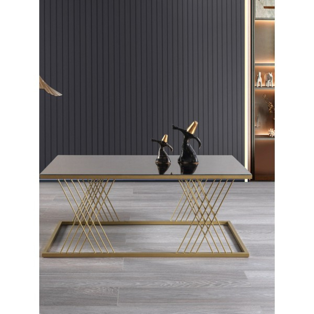 Mobi Evim Vienna Gold Metal Ayaklı Bronz Aynalı Orta Sehpa Orta Sehpa Fiyatı