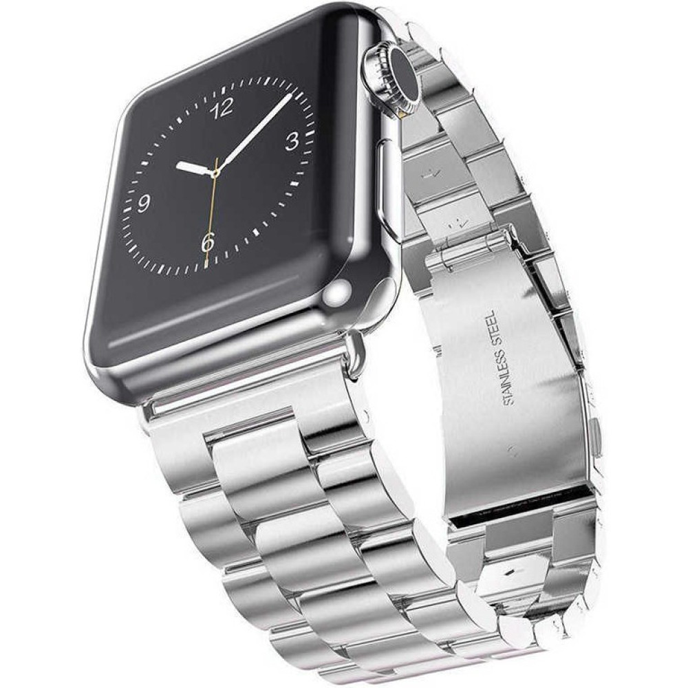Mobicas Apple Watch Se 3 (40MM) Uyumlu Klasik Metal Kordon-04 Gümüş Diğer Fiyatı