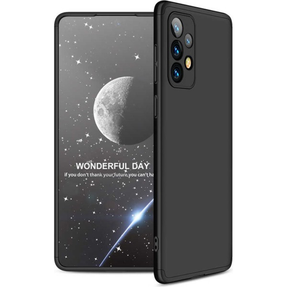 Mobicas Samsung Galaxy A73 İçin 3 parçalı Ays sert silikon kapak Siyah Cep Telefonu Kılıfı Fiyatı