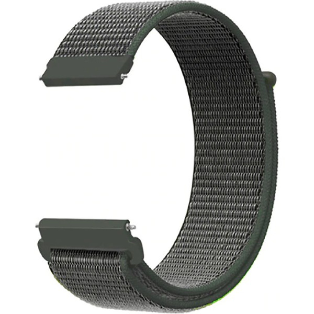 Mobicas Xiaomi Watch S1 Active Için Koyu Yeşil 22MM Cırtlı Kumaş Kordon-03 Giyilebilir Teknoloji Aksesuarları Fiyatı