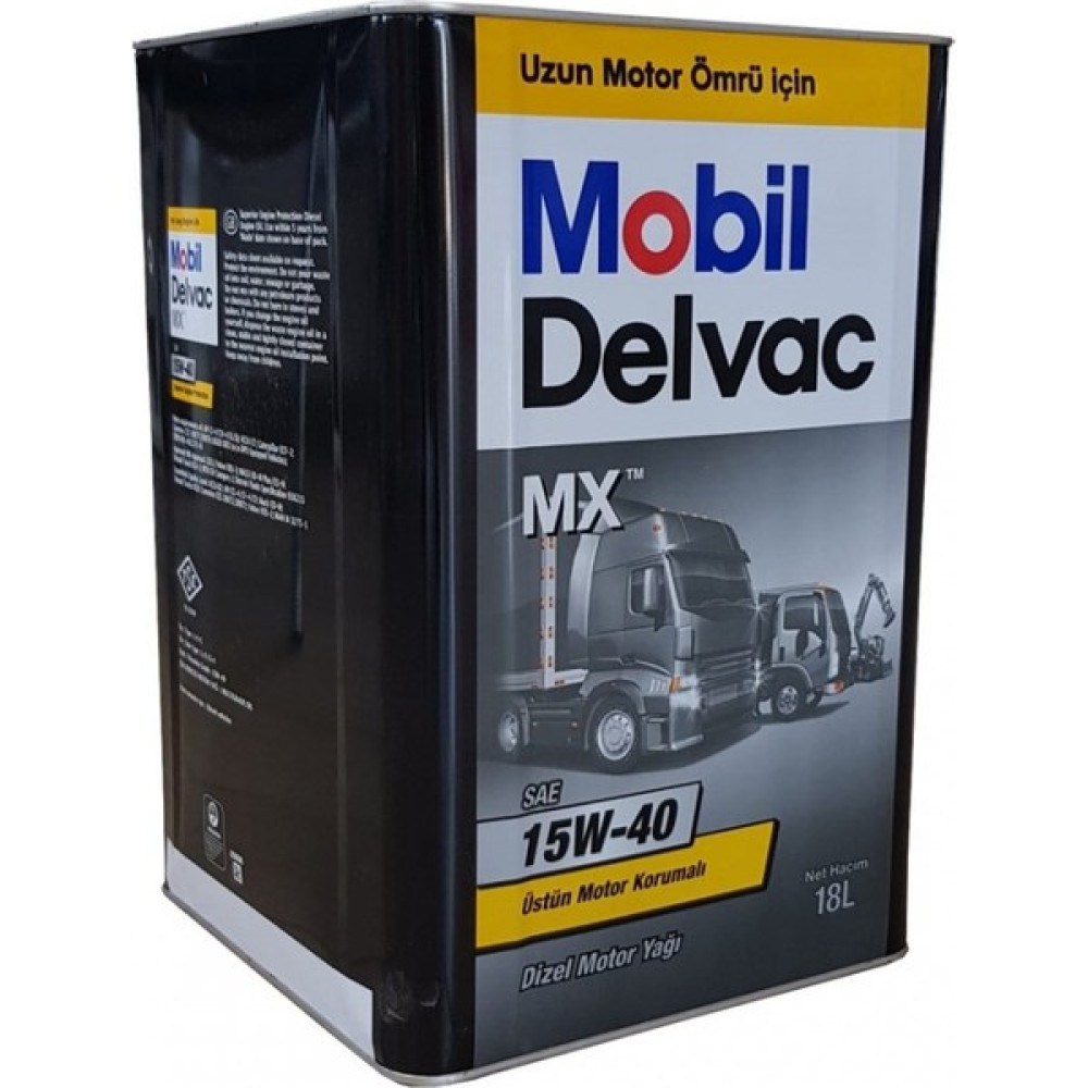 Mobil Delvac MX 15W-40 Teneke 18 Litre Motor Yağı ( Üretim Yılı: 2023 ) Motor Yağı Fiyatı