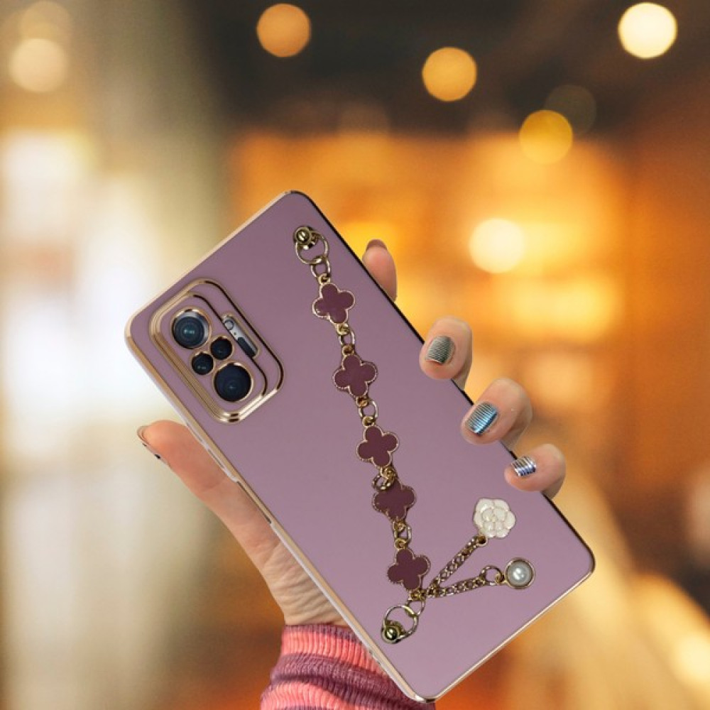 Mobil Mix Xiaomi Redmi Note 10 Pro Max Tlp Elçek Şanzelize Kılıf - Lila Cep Telefonu Kılıfı Fiyatı