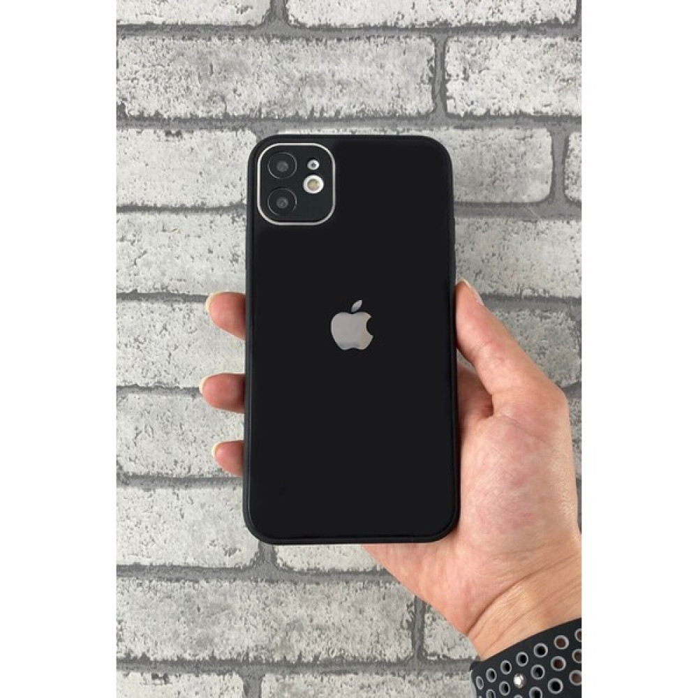 MobileGaraj Apple iPhone 11 Logolu Kamera Korumalı Lansman Gerçek Cam Kapak - Siyah Cep Telefonu Kılıfı Fiyatı