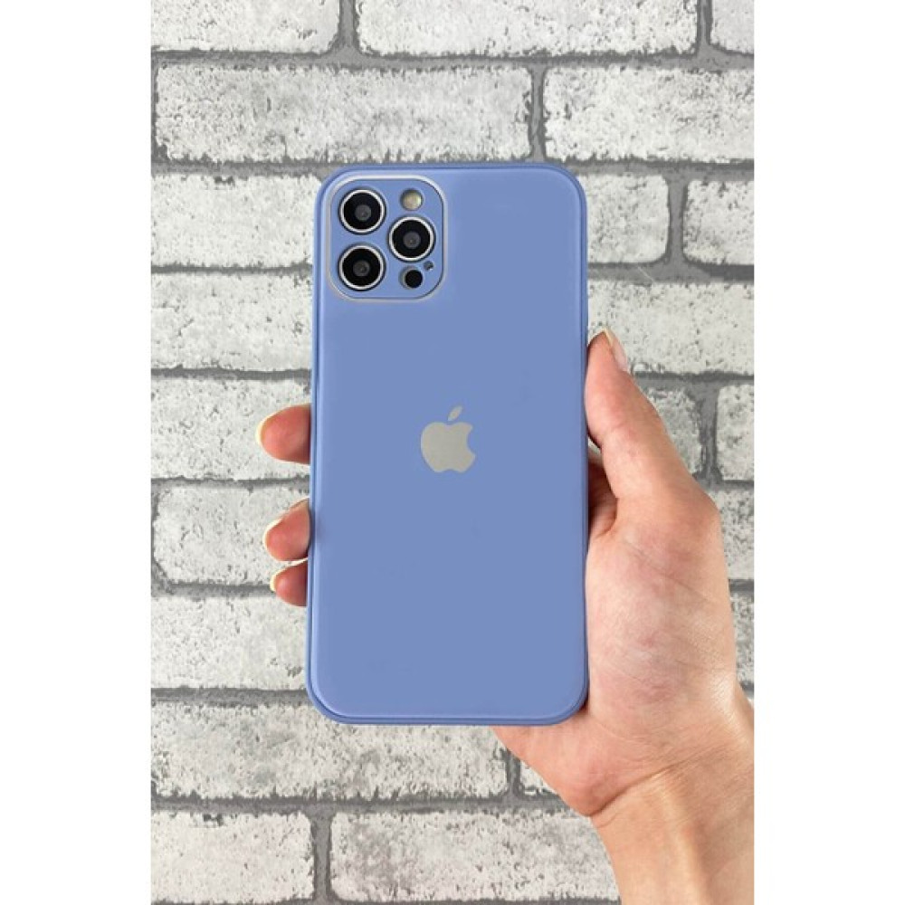 MobileGaraj Apple iPhone 11 Pro Logolu Kamera Korumalı Lansman Gerçek Cam Kapak - Açık Mavi Cep Telefonu Kılıfı Fiyatı