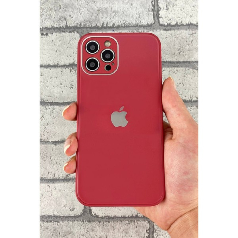 MobileGaraj Apple iPhone 11 Pro Logolu Kamera Korumalı Lansman Gerçek Cam Kapak - Kırmızı Cep Telefonu Kılıfı Fiyatı