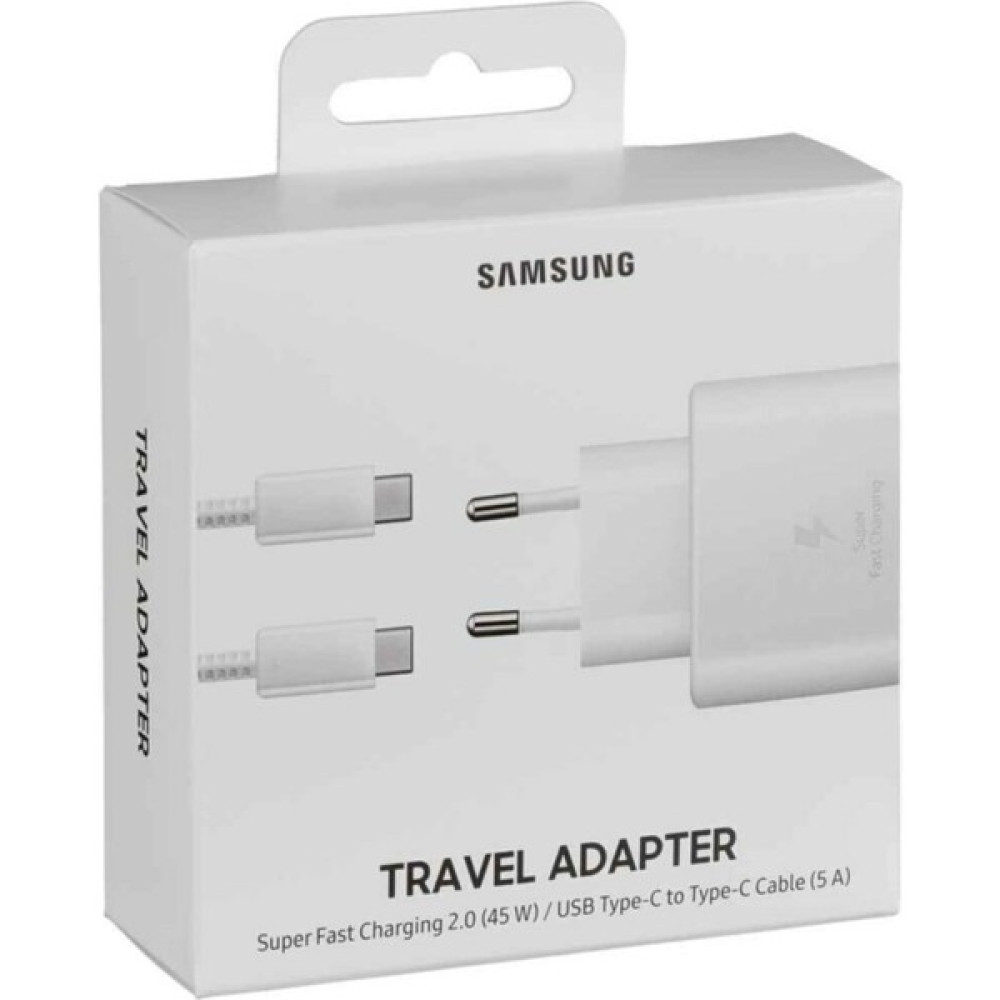MobileGaraj Samsung TA800 25W Şarj Başlığı ve Type-C To Type-C 1m Beyaz Kablo Cep Telefonu Şarj Cihazı Fiyatı