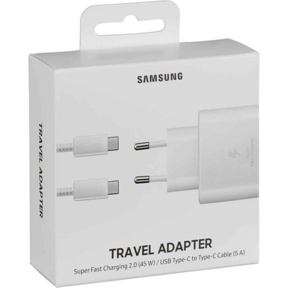 MobileGaraj Samsung TA800 25W Şarj Başlığı ve Type-C To Type-C 1m Beyaz Kablo Bilgisayar Çevirici ve Adaptörü Fiyatı