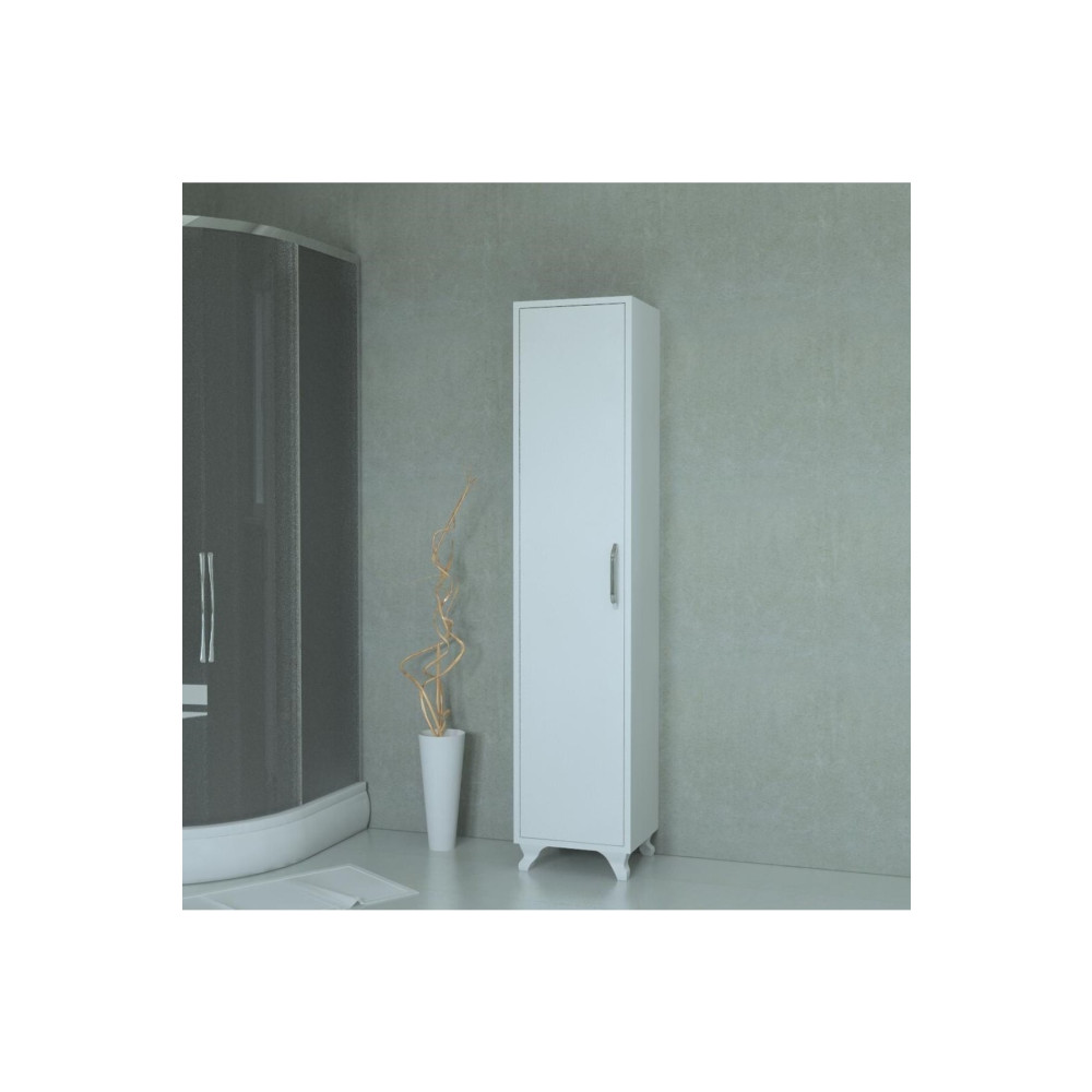 MOBİLİQUE Çok Amaçlı Beyaz Banyo Boy Dolabı Banyo Dolabı / Mobilyası Fiyatı