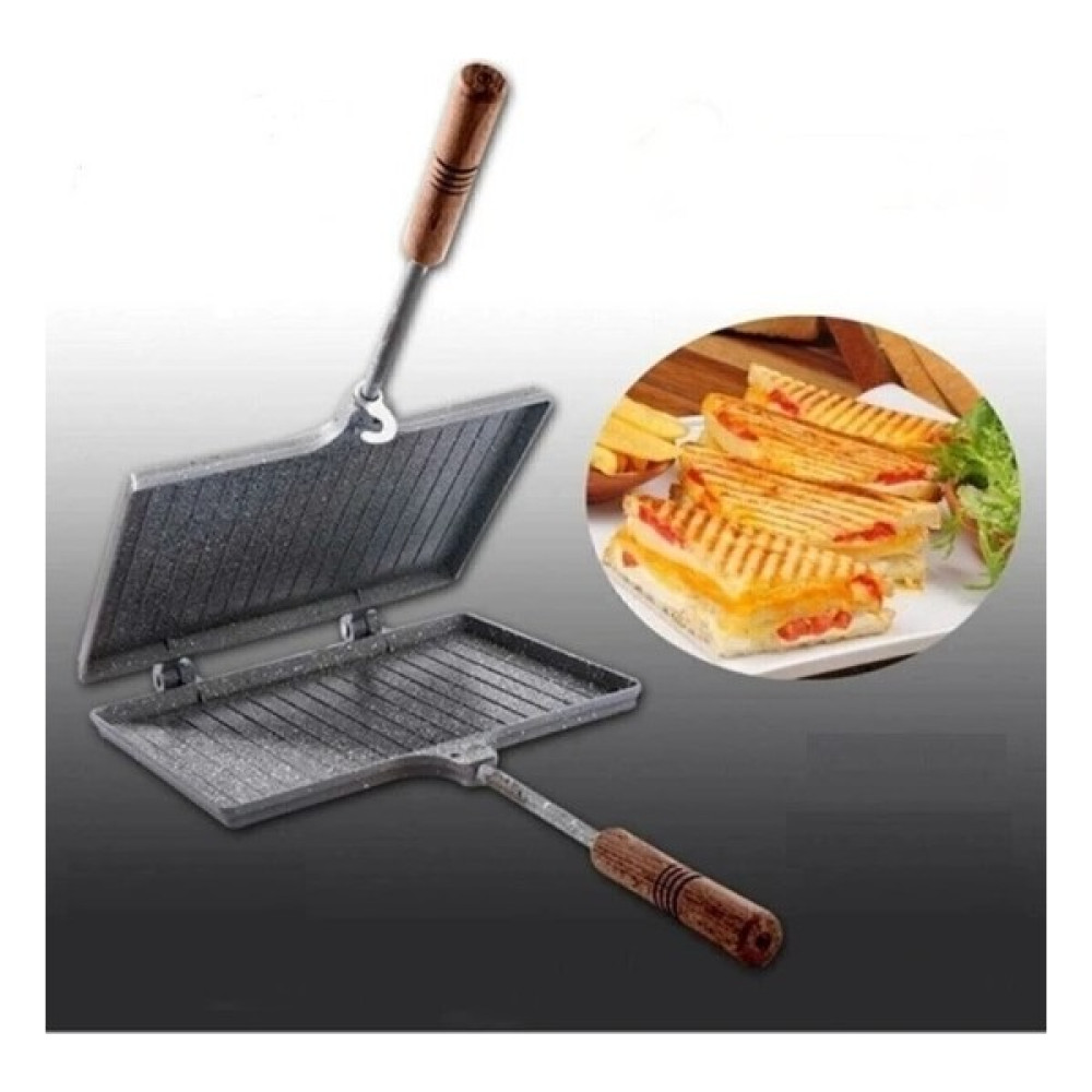 Mobilreyon Ocak Üstü Iç Dış Granit El Tost Makinesi 23X17 cm Tost Makineleri Fiyatı