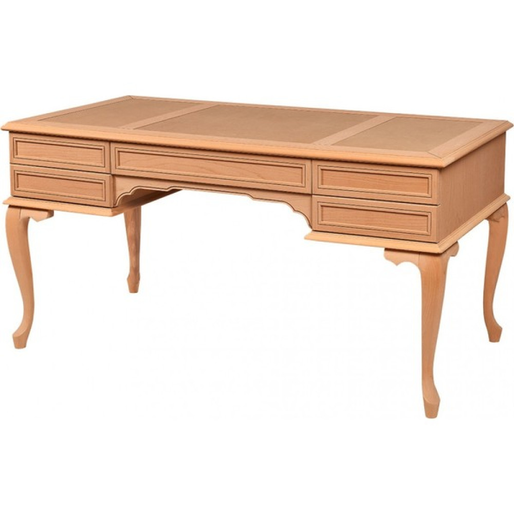 Mobilya Baba Floro Lükens Çizgi Derili Çalışma Masası 160’LIKCILASIZ Ham - 160 x 74 x 80 cm - Naturel Çalışma Masası Fiyatı